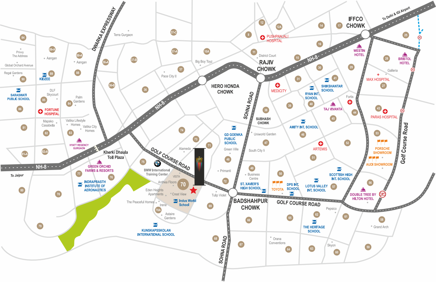 Elan Epic Location Map